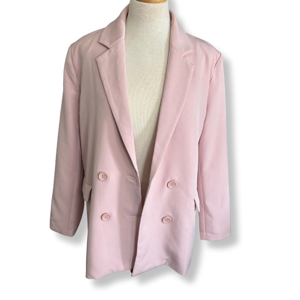💗 m.n.i Los Angeles Blush Pink Oversized Blazer Jacket – Size S 💗